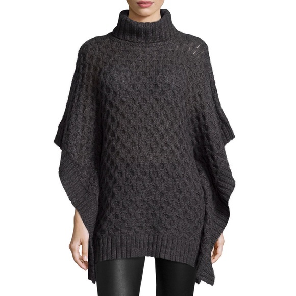 MICHAEL Michael Kors Sweaters - MICHAEL Michael Kors Turtleneck Textured Poncho